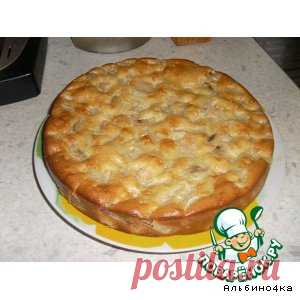 Пирог с бананами и грушами - кулинарный рецепт