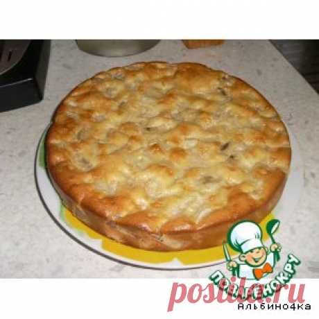 Пирог с бананами и грушами - кулинарный рецепт
