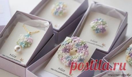 Драгоценная бижутерия - самое нежное вязание крючком