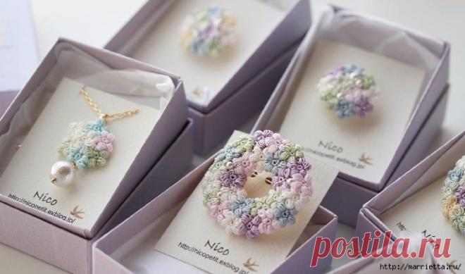Драгоценная бижутерия - самое нежное вязание крючком