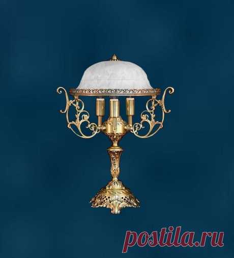 Настольная лампа оригинальная с плафоном – латунь/стекло купить по цене 24 480 руб. в Москве — интернет магазин chudo-magazin.ru