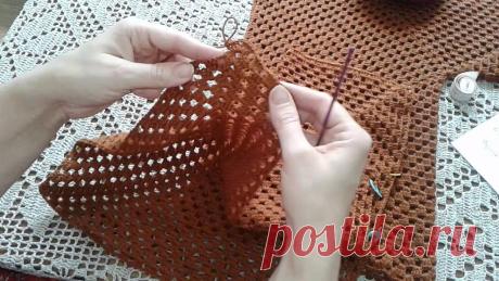 Кардиган из шестиугольников. Часть 2. Формирование полочек и спинки. Knitting women's cardigan. Часть 1. https://www.youtube.com/watch?v=4ueSuF5ukdQ Часть 3. https://www.youtube.com/watch?v=sAjQYsTJvMQ Часть 4. https://www.youtube.com/watch?v=S994e0ZChz...