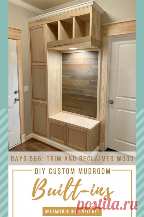 DIY Mudroom Built-Ins with Prefab Cabinets