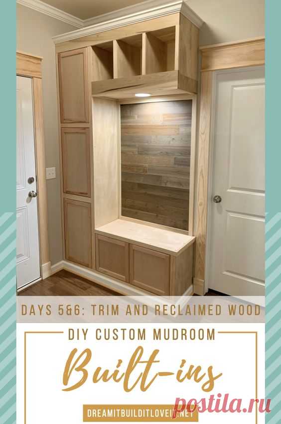 DIY Mudroom Built-Ins with Prefab Cabinets