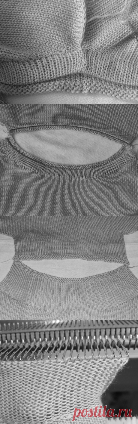 Быстрый способ обработки горловины с помощью вязальной машины - Ярмарка Мастеров - ручная работа, handmade
