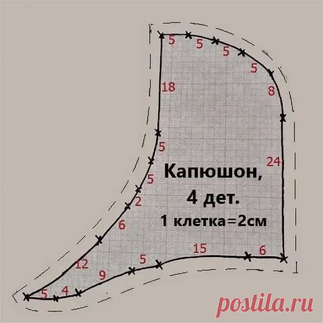 как правильно скроить капюшон для костюма Гарри Поттера.