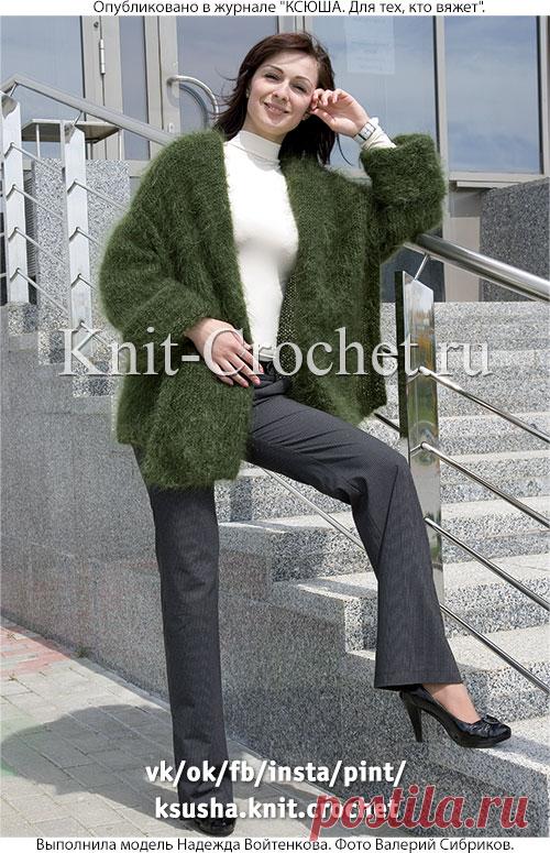 Женский кардиган спицами. - Кардиганы, вязанные спицами - Вязание спицами - Каталог статей - Вязание спицами и крючком