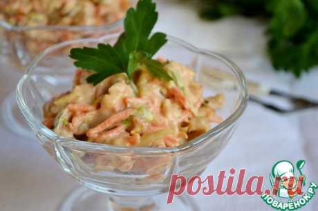 Пикантный салат с куриным филе - кулинарный рецепт