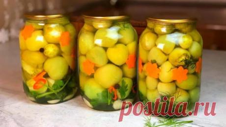 Зеленые помидоры без стерилизации