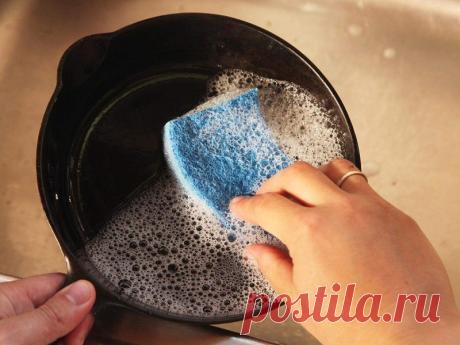 Как очистить посуду