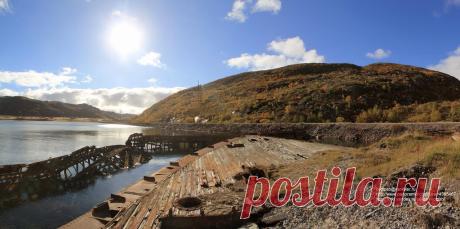 Panoramio - Photo of Панорама Териберки. Кладбище кораблей - Panorama Teriberka. ship graveyard