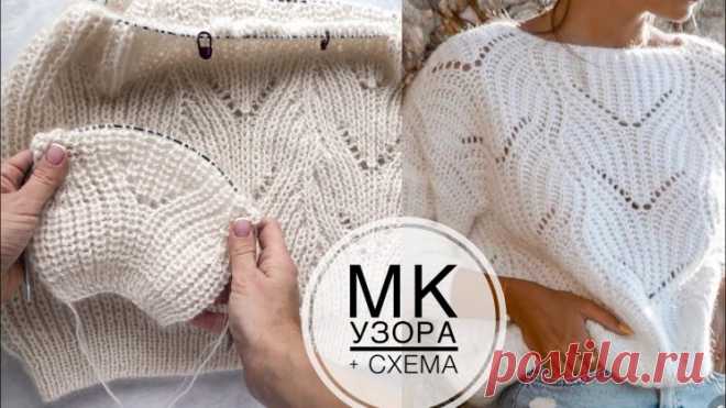 Шикарный двусторонний ажурный узор спицами на основе полупатентной резинки (Вязание спицами) — Журнал Вдохновение Рукодельницы