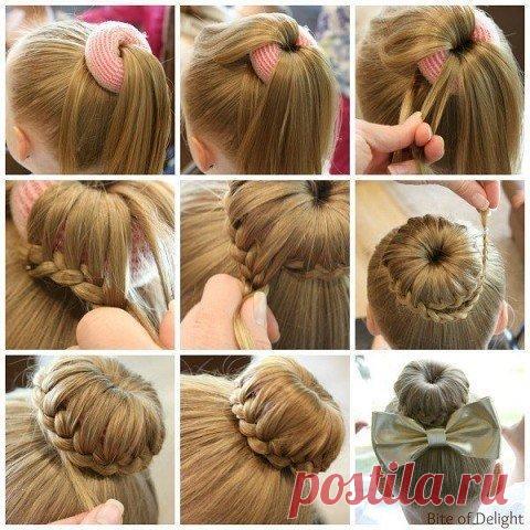 Пошаговые уроки плетения косичек для девочек / Рукоделие