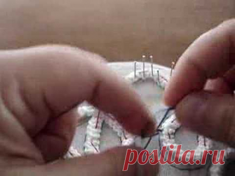 РУМЫНСКОЕ (ШНУРКОВОЕ) КРУЖЕВО... элемент кружева... видеоуроки... КЛАСС!!!!!!!!!.