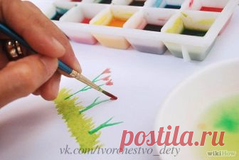 Акварельные краски своими руками — Поделки с детьми