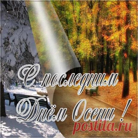 В последний День Осени больше не падали листья, последнии листья уже породнились с землей. Природа покрасила осень студеною кистью ...