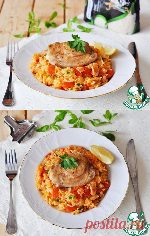 Рис джоллоф с курицей - кулинарный рецепт