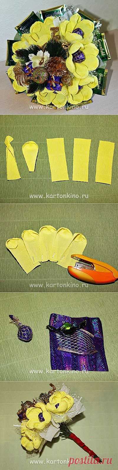 Подарочный букет из чая своими руками | КАРТОНКИНО.ru