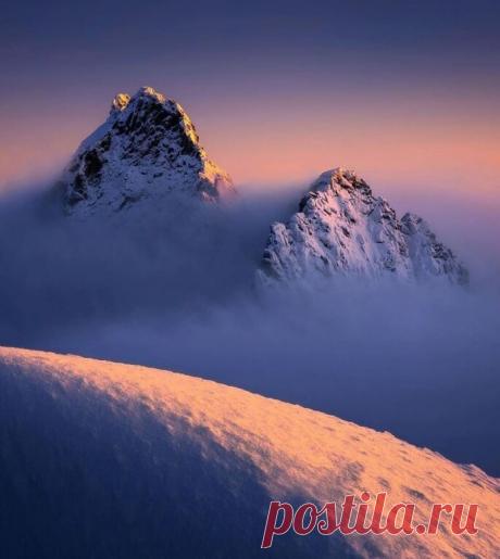 ༺🌸༻Рассвет в горах Словакии