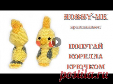 Корелла попугай крючком (авторский МК Светланы Кононенко) Корелла - любимый попугай во многих семьях. Но в живых птичках есть большой минус - они не очень любят, когда их берут в руки или запихивают в игровые...