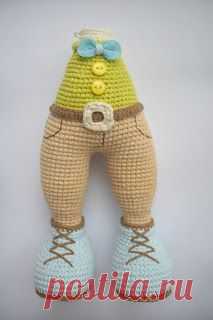 This contains an image of: Amigurumi Cute Puppy Free Crochet Pattern - Amigurumi
