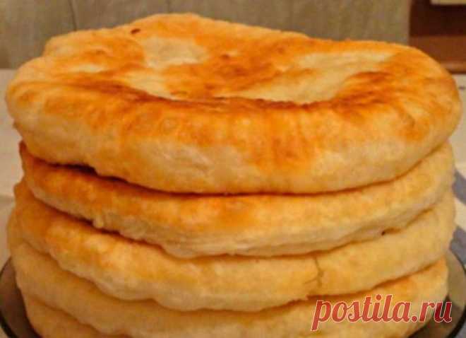 Пышные лепешки на кефире - Простые рецепты Овкусе.ру