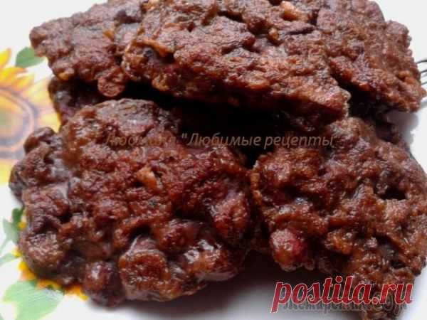 Вкуснейшие рубленые печёночные котлеты .