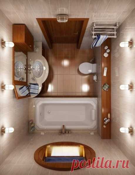 Планировка ванной комнаты