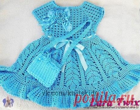 ВЯЖЕМ САРАФАН ДЛЯ ДЕВОЧКИ ОНЛАЙН
https://www.stranamam.ru/post/11255596/
Я буду вязать на девочку 1,5-2 года. Расчеты и описания буду делать только к своему сарафану.
Схема кокетки:

 

Схема к подолу сарафана:

Схема для обвязки низа сарафана:

Мои ниточки: Alize Мисс 100%мерсер. хлопок 50г. 280м
Связала 2 образца пока выбираю каким цветом вязать.
образец №1 цвет № 263 - бирюзовый

образец №2 цвет 480 - бл. голубой

 

 
на фото цвет не передался, хотя фотографировала при ...