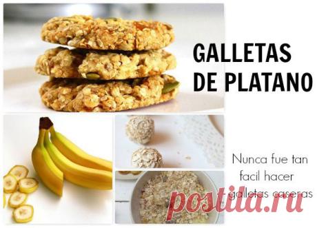 Galletas veganas preparadas con platanos y avena. Imprescindibles dietas - enrHedando