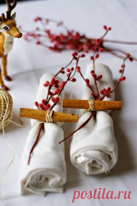 Ideas de decoración para la mesa de Navidad