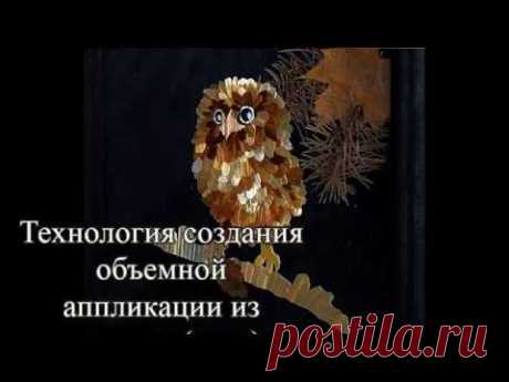 Скоростная аппликация из соломки.  Speed for straw art. Сова (Owl). Полный цикл.  Full cycle
