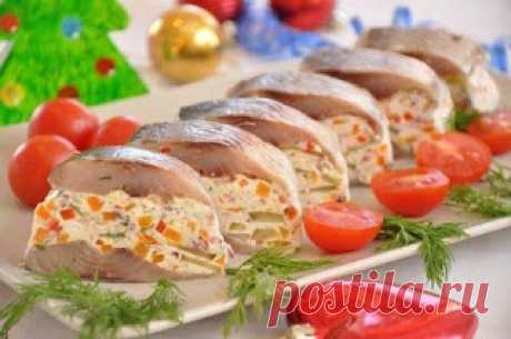 Самые вкусные рецепты: Сельдь фаршированная &quot;Самоцветы&quot;