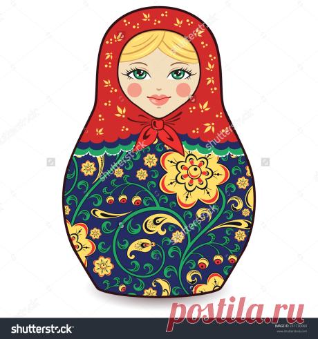 Vector Illustration Of Russian Doll Matryoshka - 231730060 : Shutterstock