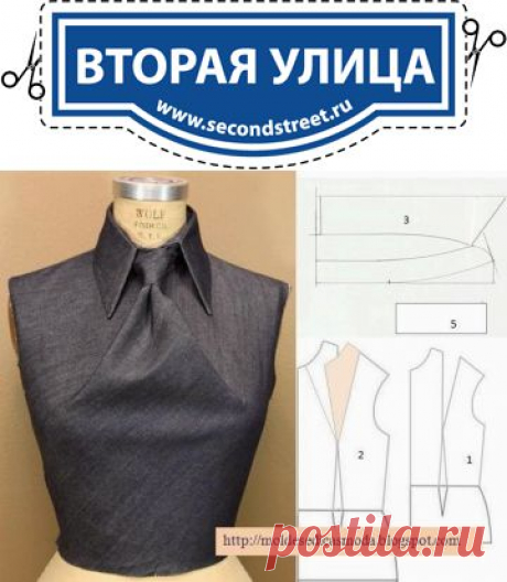 Разгадка псевдогалстука / Простые выкройки /