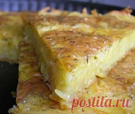 Запеканка из тертого картофеля с сыром и чесноком | Самые вкусные кулинарные рецепты