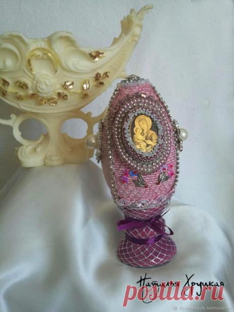 Интерьерное пасхальное яйцо: СВЯТОЙ ЛИК – купить на Ярмарке Мастеров – O9CGARU | Яйца, Петушки