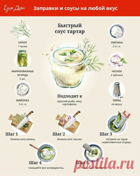 Быстрый соус тартар от Юлии Высоцкой
