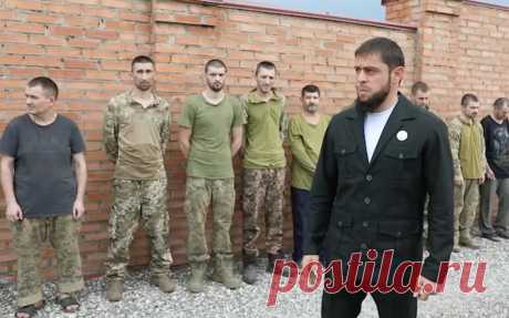 Чеченский министр Дудаев показал украинских военнопленных. Министр по национальной политике и внешним связям Чечни Ахмед Дудаев показал украинских военнопленных в ответ на видеозапись блогера Дмитрия Карпенко, который взял интервью с пленными чеченскими бойцами.