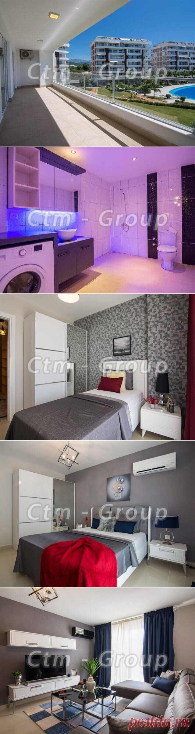 Квартира 2 + 1 в Аланії в районі Демірташ