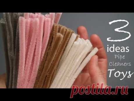 ❤️3 CUTE pipe cleaner TOYS❤️ ideas