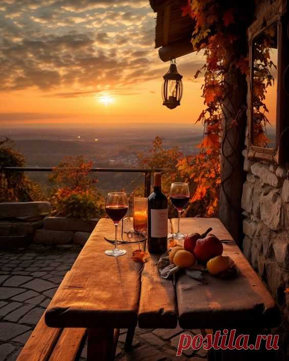 Vineyard in autumn