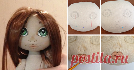 Рисуем губки текстильной кукле Год назад решила попробовать себя в создании текстильных куколок. Начальные навыки шитья и любовь к творчеству были привиты моей мамочкой, а остальному мне предстояло найчиться.
