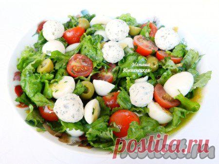 Салат с помидорами, оливками и сыром (рецепт с фото) | RUtxt.ru