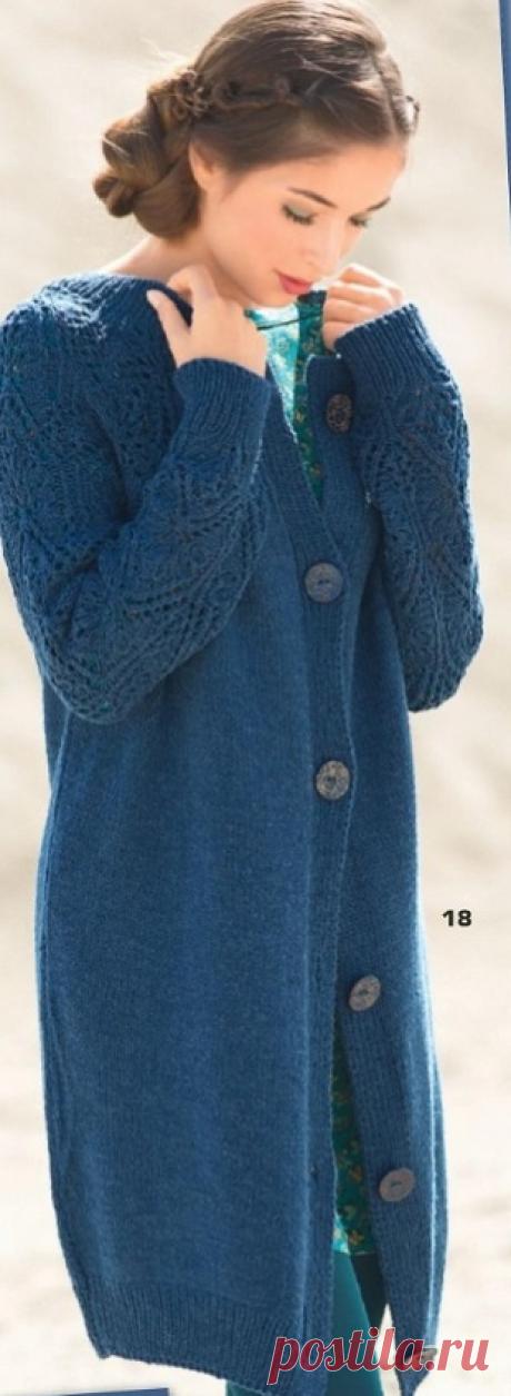 Жакет спицами 2019