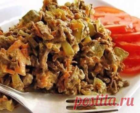 «КОРОЛЕВСКИЙ» САЛАТ ИЗ ПЕЧЕНИ