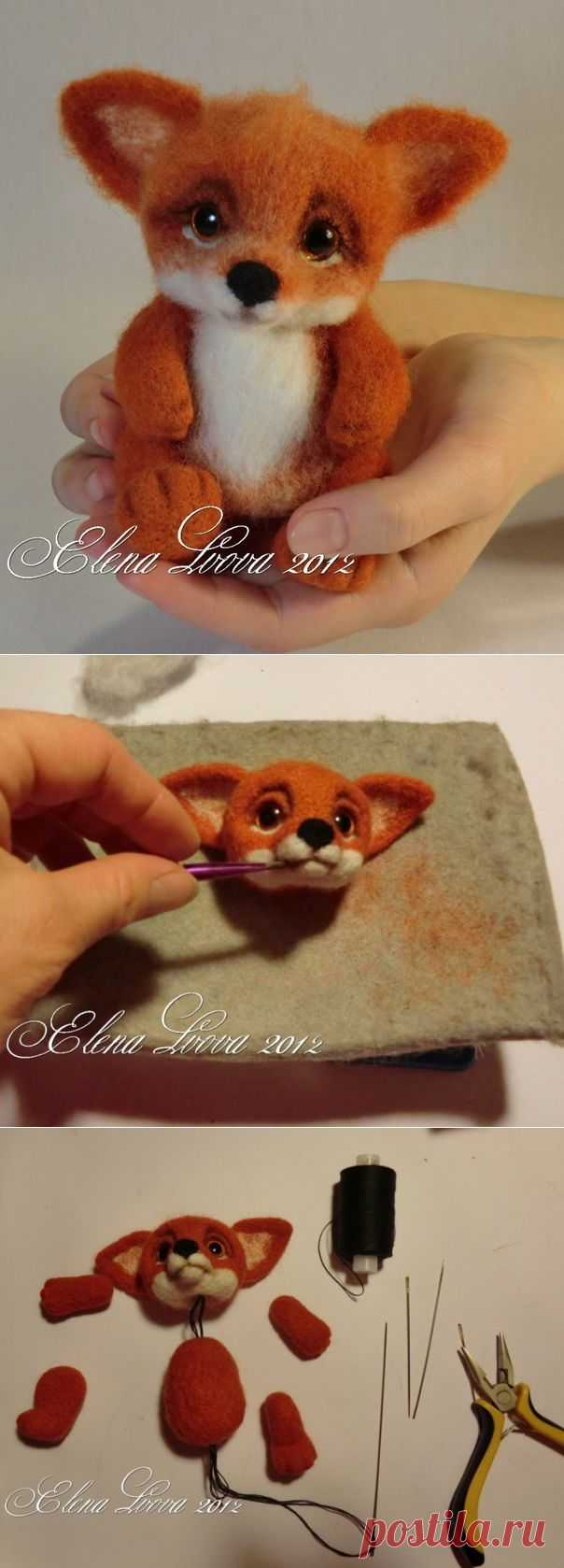 МК по валянию лисенка
