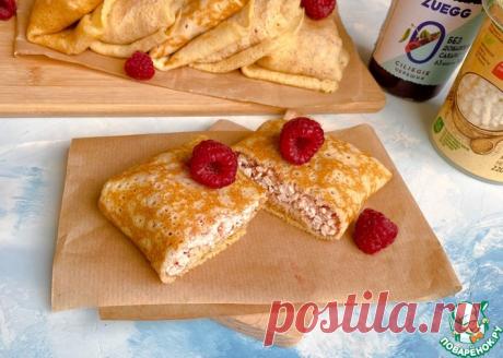 Блины с творогом и конфитюром Кулинарный рецепт