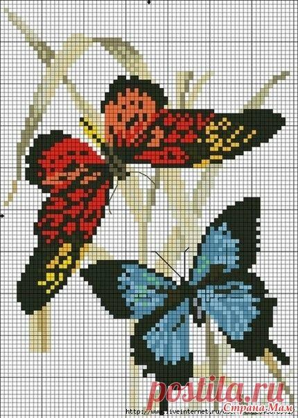 Подборка схем с бабочками для вязания крючком в технике С2С. | Творческая мастерская 