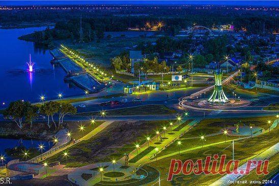 Ночной Костанай Набережная...